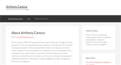 Desktop Screenshot of anthonycanova.com
